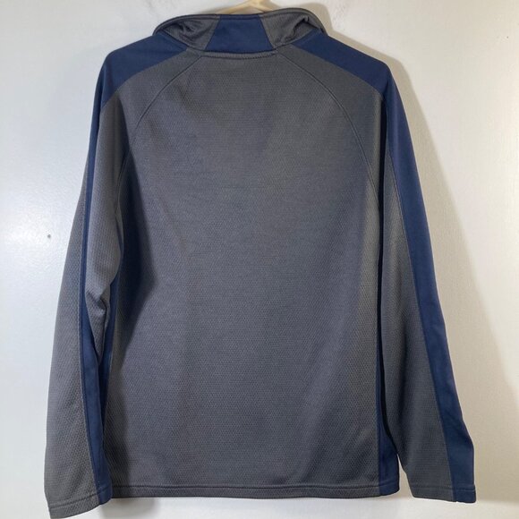 Mens Colosseum Auburn 1/4 Zip Pullover Jacket‎ Gray Blue M Polyester - Picture 2 of 7